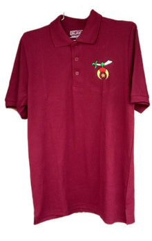  Shriner Polo Tee with Logo on Left Chest