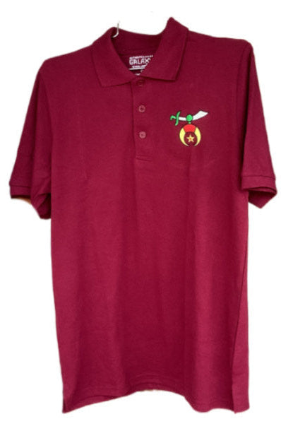 Shriner Polo Tee with Logo on Left Chest