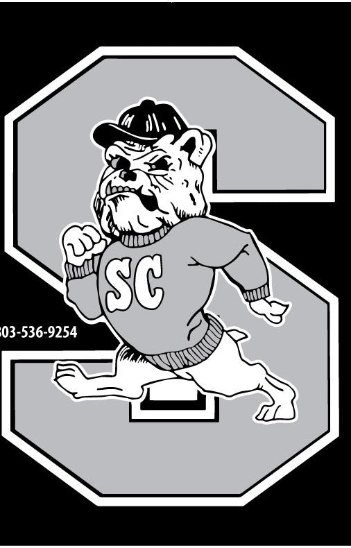 SCSU Black & Gray Bulldog T-Shirt with Athletics Logo
