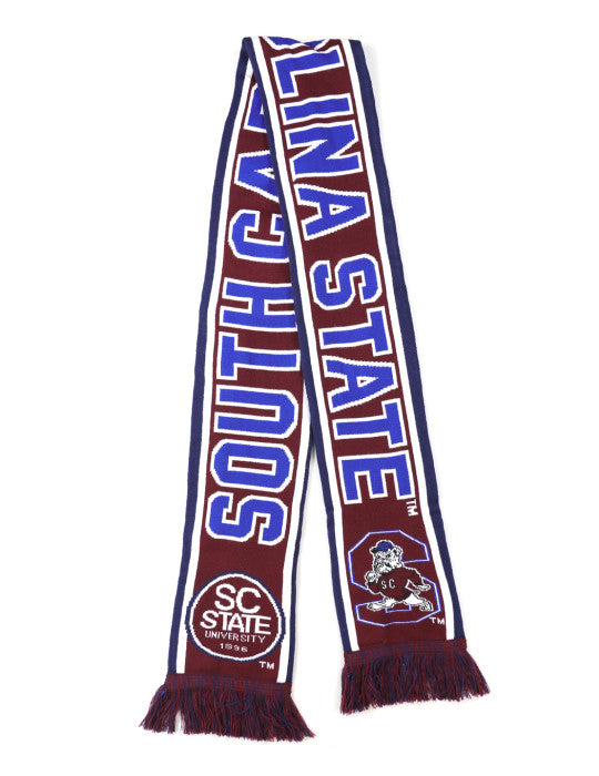 SCSU Garnet, Blue & White SC State Scarf